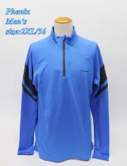 Phenix フェニックス メンズ ジップアップシャツ 2XL/56 ブルー ES772LS04 スポーツ トップス R2505-073のサムネイル
