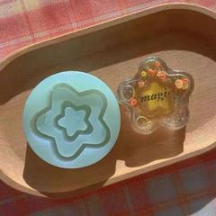 シリコンモールド　ダブルモールド　星　レジン型　シャカシャカ　シェイカー