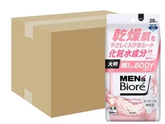 【ケース販売 １２個入】メンズビオレ 顔もふけるボディシート 肌ケアタイプ 28枚のサムネイル