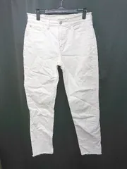 ◇ Healthy denim ヘルシーデニム カットオフ 無地 シンプル デニム ジーンズ パンツ サイズ25 ホワイト レディース P 【1402080017234】