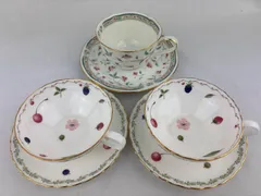 A-20.ノリタケ　ボーンチャイナ　カップ&ソーサー　3客