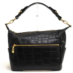 32/クリスタルレプティルズ JRA クロコ ショルダー付 トート ハンドバッグ 極美品◎JRA LEATHER JEWELS CRYSTAL REPTILES レザージュエルズ
