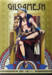 【中古】クリアファイル キャスター/ギルガメッシュ(微笑) A4描き下ろしクリアファイル 「ココス×Fate/Grand Order -絶対魔獣戦線バビロニア-×ウルクの饗宴キャンペーン」 メニュー注文特典第1弾