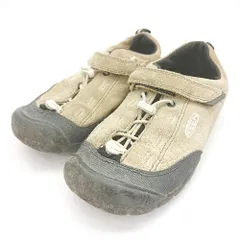 ◇ Θ KEEN キーン キッズ 子供靴 ジャスパーツスニーカー サイズ1 ベージュ系 男の子 E  【1501160011718】