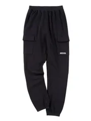 スウェットカーゴパンツ 大きいサイズ メンズ 裏起毛 OUTDOOR アウトドア ビッグサイズ C061105-06 ブラック