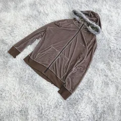 【良品】COMME CA WALK コムサウォーク  パーカー【Ｍ】個性的  カジュアル  レディース  茶系  ブラウン  【送料無料】のサムネイル