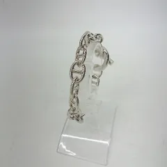 ◇ Θ HARE ハレ 光沢加工 PNチェーンブレス F シルバー レディース メンズ E  【1507160030698】