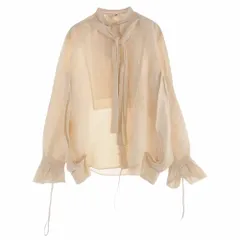 MIDORIKAWA ミドリカワ 23SS MID23SS-SH07 FRILL STOLE GATHERED SHIRT  