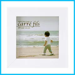 【新着商品】1面 89×89mm サイズ ましかく ホワイト 89 フィス スクエア カレ 額 木製 木製 スクウェア フォトフレーム FSQCF-89WT HAKUBA ハクバ