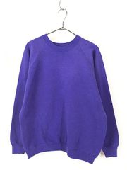 古着 90s USA製 Fruit of the Loom 無地 ソリッド スウ