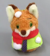 【中古】ぬいぐるみマスコット ニック・ワイルド ぬいぐるみキーホルダー・キーチェーン ゆきだるまたち 「ズートピア」 ディズニーストア限定