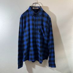 OCHENTA チェック柄長袖フランネルシャツ L
