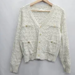 ◇ ROPE PICNIC ロペピクニック 長袖 カーディガン サイズ38 アイボリー レディース E  【1408060069002】