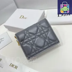 【今日特価】Dior ディオール ミニレディーディオールウォレット 羊皮革にトグルステッチクラシックデザイン