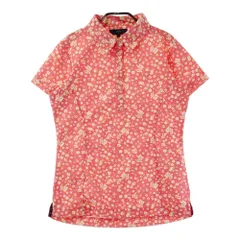 サイズ：L CALLAWAY キャロウェイ  半袖ポロシャツ 花 総柄 ピンク系 [240101409662] ゴルフウェア レディース ストスト