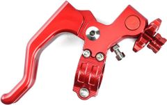 バイク用 ショート クラッチ レバー ハンドル 22mm 4mini モンキー ダックス SR エストレヤ レーサーレプリカ ネイキッド オフロード 等 汎用品 KRB308 レッド