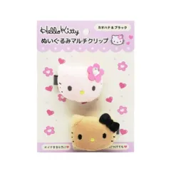 サンリオ ハローキティ 可愛いわ フリル シリーズ ぬいぐるみ ヘアピン マルチ クリップ カオハナ 日焼け