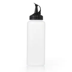 【新着商品】中サイズ 350ml 付き 目盛り ポリエチレン 押し出しやすい しにくい 液だれ 開け閉め 片手で ボトル スクィーズ 入れ 調味料 オクソー OXO