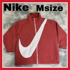 ナイキ　ビッグスウォッシュ　ロゴ　レディース　ボアジャケット　ボアフリース　ボアブルゾン　リバーシブル　レディース　Mサイズ