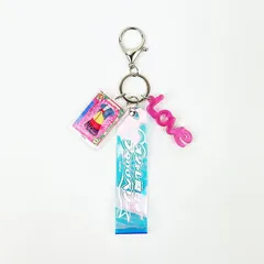 オシャレ魔女 ラブ and ベリー ラブ アクリルチャーム付きオーロラテープキーホルダー ラブベリー