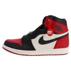 NIKE (ナイキ) Air Jordan 1 Retro High OG Bred Toe エアジョーダン 1 レトロ ハイ OG ブレッド トゥ ハイカットスニーカー US12/30cm 555088-610