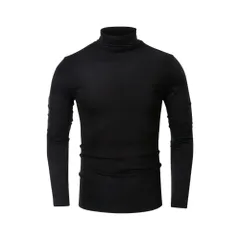 ☆ ブラック ☆ XL ☆ ハイネック タートルネック メンズ ハイネック 長袖 メンズ インナー タートルネック 無地 シャツ カットソー トップス アンダーシャツ インナーシャツ 秋冬 オシャレ 作業着 おしゃれ シンプル カジュアル