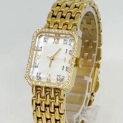 稼働 Lunage 腕時計 0.6CT カットガラス ホワイトシェル 3185 - メルカリ