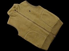GYMPHLEX ジムフレックス ボア フリースベスト size12/ベージュ ◇■ レディース