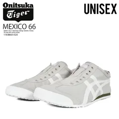 [レディース サイズ] Onitsuka Tiger (オニツカタイガー) MEXICO 66 SLIP-ON (メキシコ 66 スリッポン) スリッポン スニーカー カジュアル OYSTER GREY/WHITE グレー/ホワイト 1183B603-020