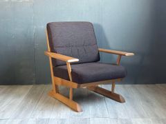 ②飛騨産業 HIDA カヤ KAYA 1Pソファ 　オーク無垢材 ラウンジ　NG