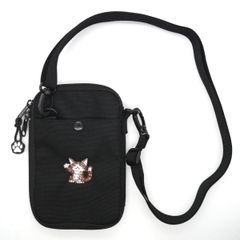 【新品】 コーデュラスマホショルダー またね 942122 わちふぃーるど 猫のダヤン ポシェット レディース メンズ おしゃれ レディースショルダーバッグ ブラック 猫 ねこ かわいい おしゃれ