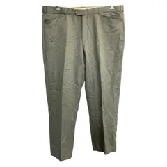 スラックス W38 ビッグサイズ グレー ポリエステル 古着卸 アメリカ仕入 2503-1407