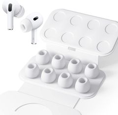 Seltureone【4組】イヤーピース AirPods Pro 第1/2世代対応 (Sサイズ 4ペア) ノイズリダクションホール付き 滑り止め ソフトシリコン Airpods Pro 交換用イヤーチップ 日本語説明書付き