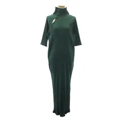 RITSUKO KARITA / リツコ カリタ | Rib knit dress リブニットドレスワンピース | 2 | グリーン | レディース