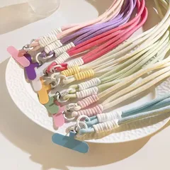 Wリングタイプ ショルダーストラップー 全6色 パラコード素材 スマホ落下防止 ショルダースマホストラップ スマホ落下防止ショルダー