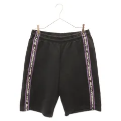 VETEMENTS (ヴェトモン) LOGO TAPE SWEATSHORTS ロゴテープスウェットショートパンツ ブラック MA52TR560Bのサムネイル