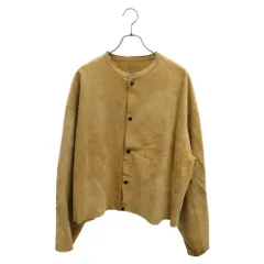 UNUSED (アンユーズド) No Collar Suede Jacket ノーカラースエードレザージャケット US1403 ベージュのサムネイル