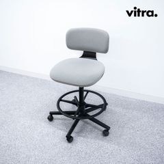 【中古品】Vitra ヴィトラ Rookie High ルーキーハイ オフィス チェア キャスター ファブリック グレー コンスタンティン・グルチッチ 定価14万【3】