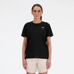 ニューバランス 半袖シャツ レディース NEWBALANCE Sport Essentials Tシャツ ランニングウェア 吸汗速乾 ドライ 軽量  マラソン 陸上 トレーニング スポーツウエア  ブラック 黒 レディースウェア トップス/WT41222-BK