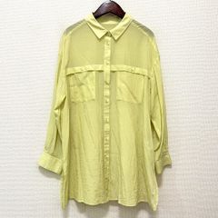 極美品】 LANVIN ランバンコレクション 長袖シャツ ブラウス 黄色 M 