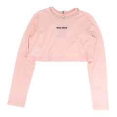 miumiu♡ビジュー Tシャツ ピンク 2025年最新】miumiu ピンク tシャツの人気アイテム - メルカリ