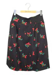 エムズグレイシー Cherry Skirt 817558 スカート 38 ブラック ITTERA9P30CO