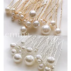 髪飾り　結婚式　お呼ばれ　成人式　和装　卒業式　七五三　浴衣　前撮り　ウェディング　ブライダル　フォトウェディング　ヘアアクセサリー　ヘアピン　ヘッドドレス　かんざし　簪　パール　ゴールド　シルバー