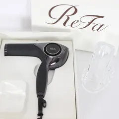 ReFa ヘアドライヤー ブラック ノズル付き　ジャンク品 ReFa ブラック ヘアドライヤー