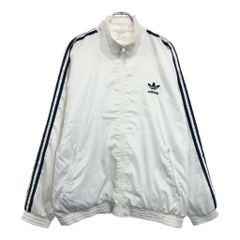 希少サイズ☆90s アディダス 刺繍ロゴ ナイロンジャケット XL～3L相当