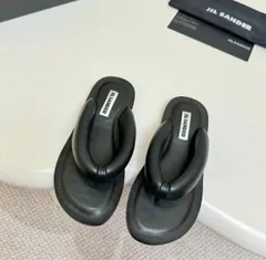 JIL SANDER LAME CALF LEATHER サンダル36