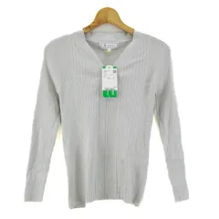 ロペピクニック ニット トップス 長袖 Vネック リブニット 未使用品 レディース 38サイズ グレー ROPE PICNIC