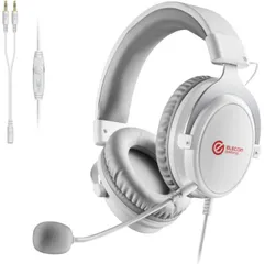 エレコム ゲーミングヘッドセット 両耳オーバーヘッド PS5 PS4 Switch SwitchLite 2m モデル インラインコントローラー ホワイト HS-G40WH
