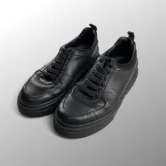 未使用✨サルヴァトーレフェラガモ　レザースニーカー　ガンチーニ　ブラック FERRAGAMO サルヴァトーレフェラガモ Gancini Sneakers