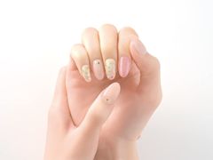 【新品未開封】 ハンド用 24pcs ジェルネイルシール (ピンキープリマヴェーラ) BEAUTYAVENUE（ビューティーアベニュー）ライトが要らない